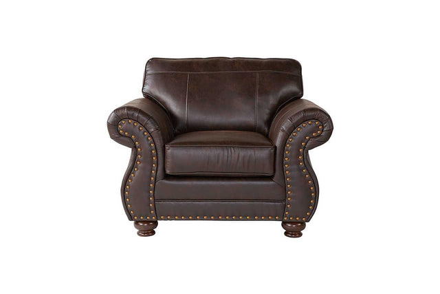 Ridgeline Brown Upholstered Chair angled view