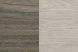 side view of River Light Gray Bookcase Platform Bedroom Set bed