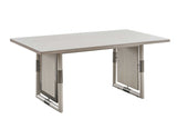 Room view showcasing the Urban Gray Upholstered Dining Room Set in a dining space