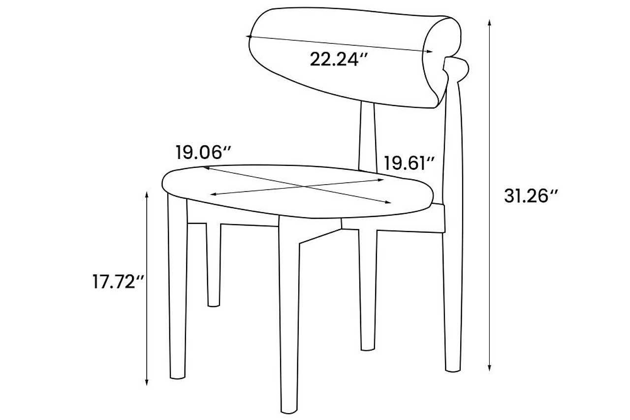 Ash Cream Dining Chair placed in a modern dining room setting