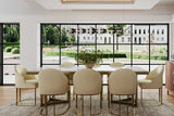 Modern Bura 79 dining table in dining room setting