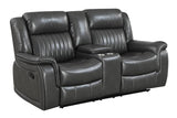 Lavon Grey Recliner with adjustable headrest