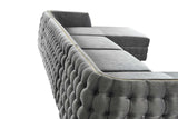 room view with Sicilya Grey Sectional sofa