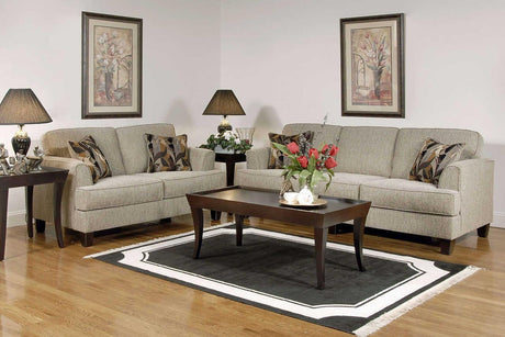 Soprano beige modern fabric chair front angle