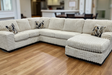 Austin Ivory 3-Piece Sectional sofa main view