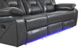 Concord reclining sofa set in living room setting