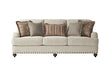 Cycle Hay Beige Fabric Sofa front view