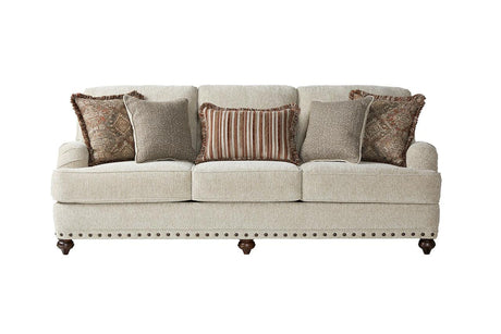 Cycle Hay Beige Fabric Sofa front view