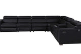 Picasso sectional console with cupholders and wireless charger