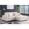 Comfy II Cream Corduroy Sectional sofa main view