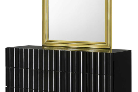 Lila Black Chest in styled room setting