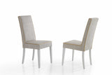 Vogue White Rectangular Dining Room Set