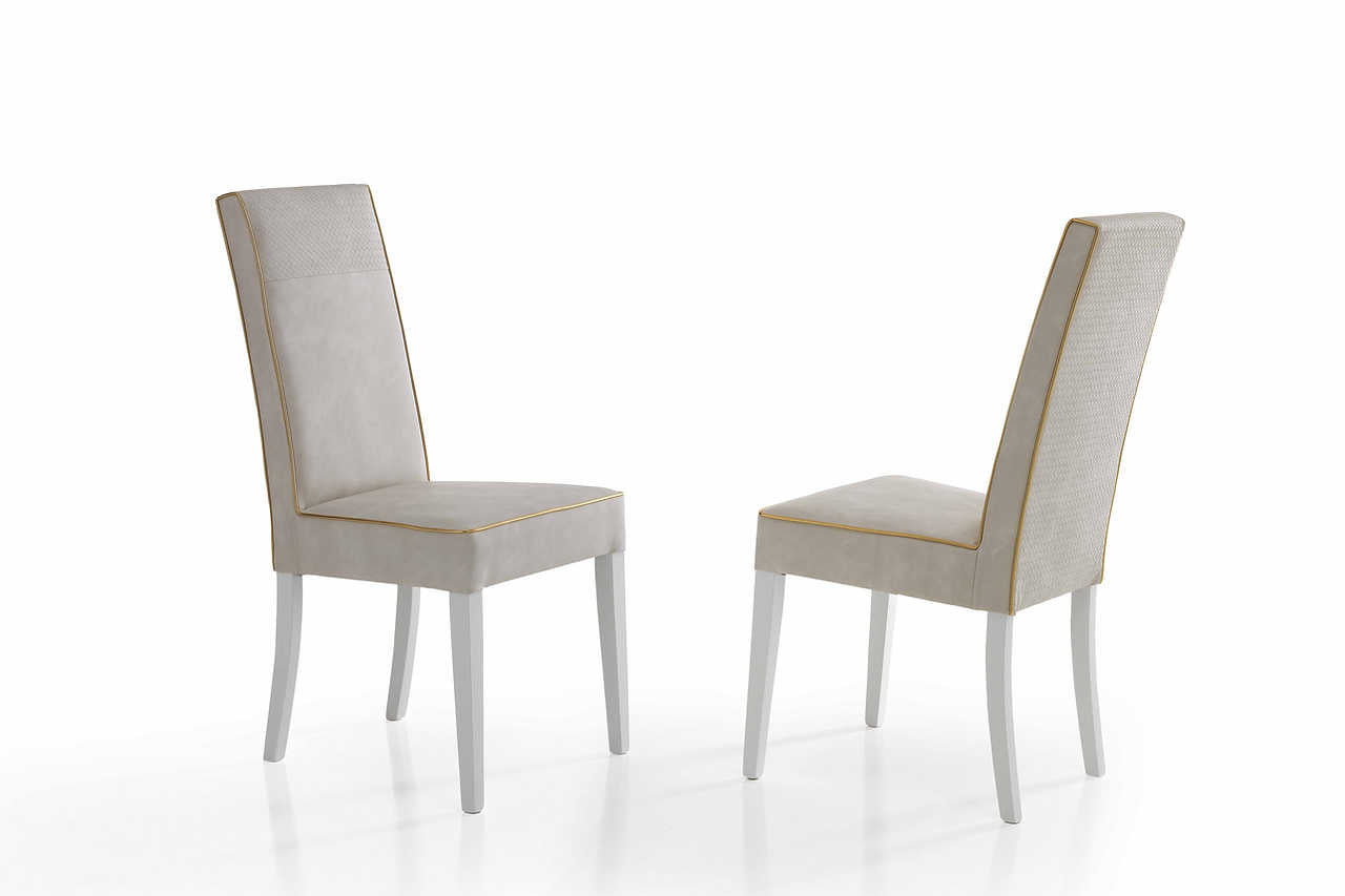 Vogue White Rectangular Dining Room Set