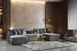 main view of Sicilya Grey Sectional sofa