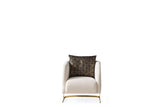 Luma Off White Living Room Set sofa full side view