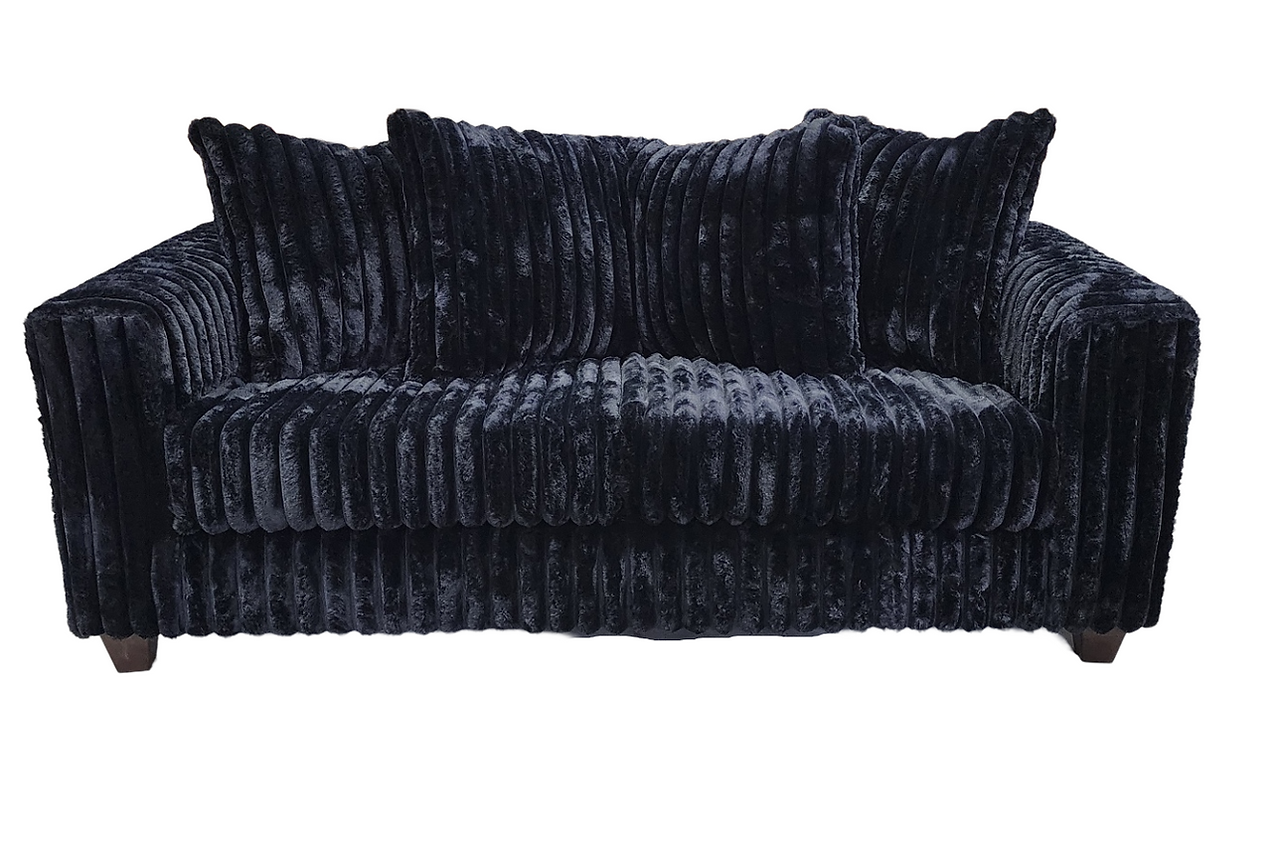 Side view of Gia Black 2-Piece Living Room Set