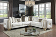 Donovan Cream 3-Piece Sectional sofa main view
