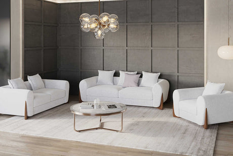 Stylus Ivory Living Room Set main view front angle