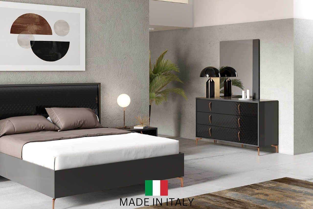 Osiris Black Nightstand