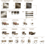 Luce Beige LED Italian Bedroom Set