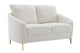 detail view of Lila White Living Room Set furniture
