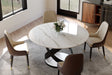 Brooks sintered stone dining table front view