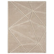 Skyler S624 Champaign 5x7 area rug flat on floor