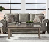 Goliath Mica Grey Fabric Upholstered Sofa