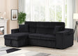 Bonaterra II Black Storage Sectional sofa main view