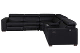Close-up of cupholders and wireless charger on Picasso sectional console