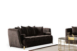 Elit Brown Accent Chair angled view