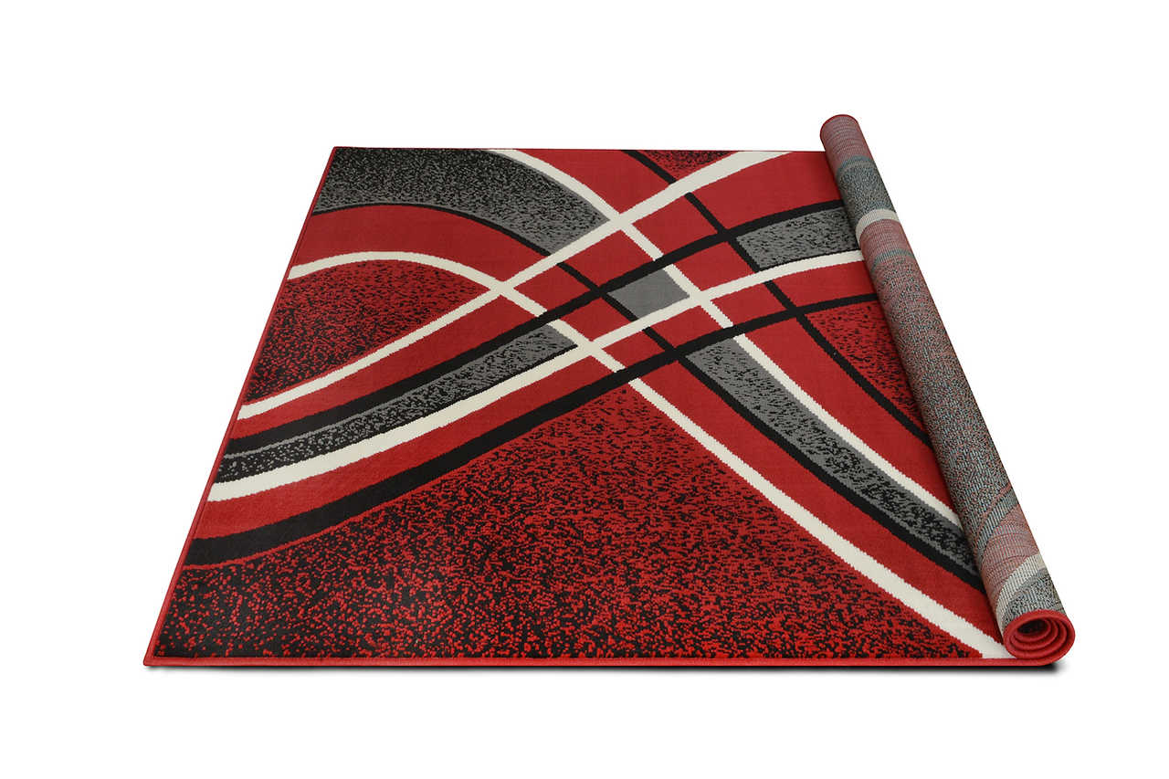 Contempo 42 Red area rug corner detail