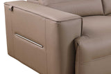 Nexus sectional leather texture close-up