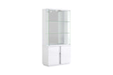 Chloe white high gloss dining buffet front view
