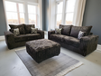 Texan Brown Oversize sofa front view showing corduroy upholstery