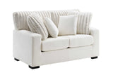 detail view of Tarra Ivory Fabric Living Room Set furniture