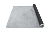 Rabbit Solid Silver art silk shine rug, close-up texture