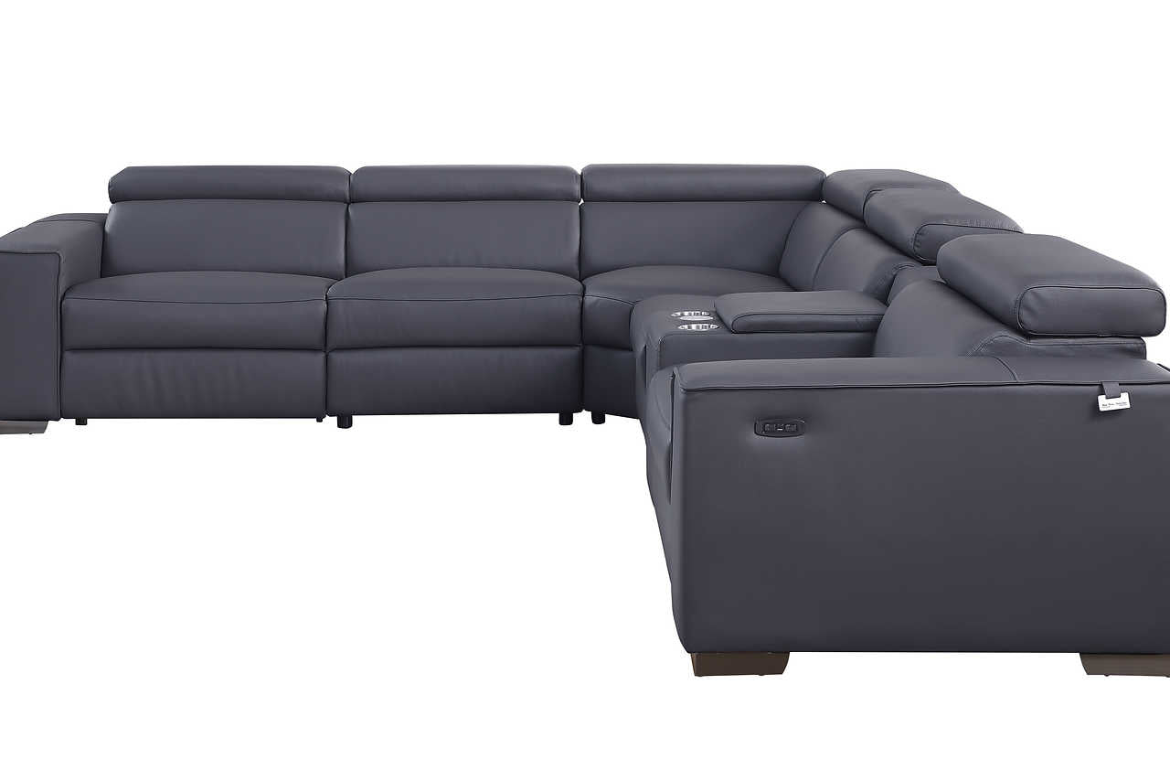 Picasso Dark Gray 6-Piece 2 Power Reclining Sectional