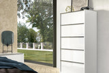 Another main view of Luna White Bedroom Set bed