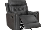 Side angle of Rita 3-piece reclining set