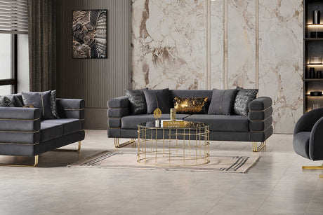 Luma Grey Living Room Set main view