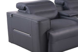 View of center console with storage compartment