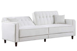 Cozy Cream Sofa Bed front angle
