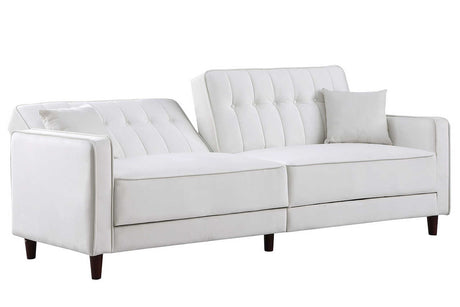Cozy Cream Sofa Bed front angle