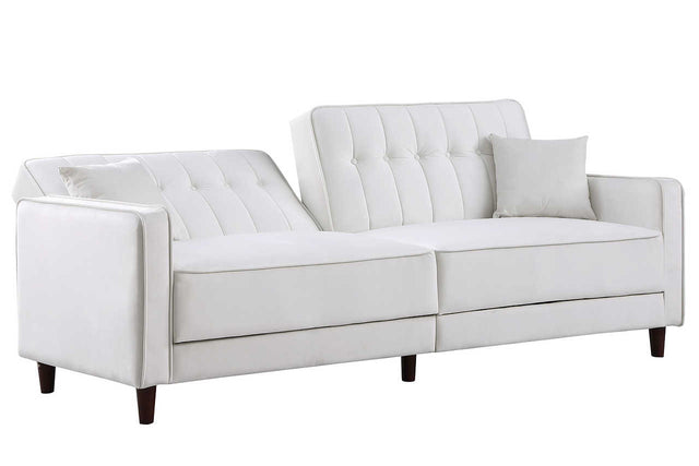 Cozy Cream Sofa Bed front angle