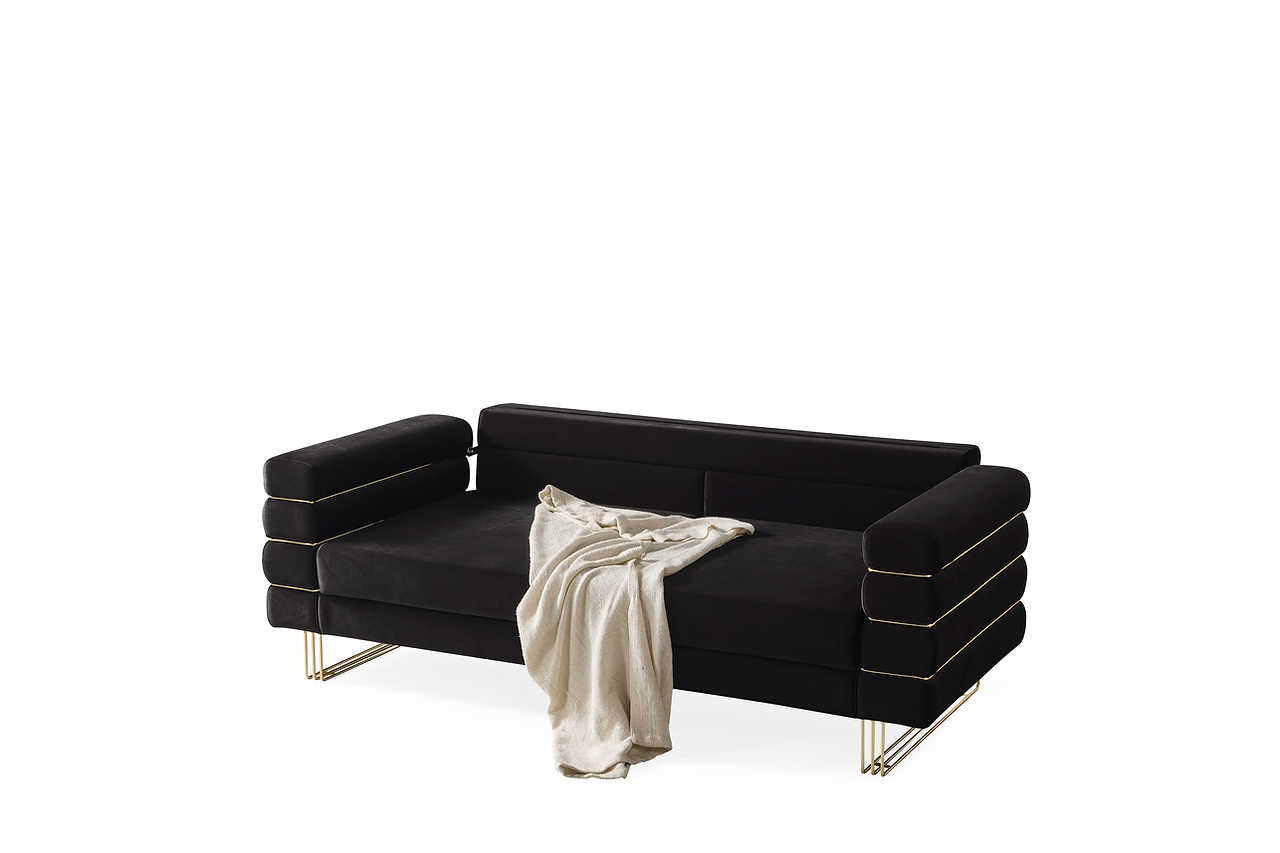 View of chair legs and base in black finish