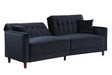Cozy Black Sofa Bed front view
