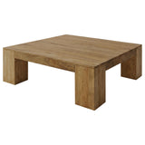 Butte Square Mango Wood Coffee Table Natural — product view