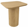 Lester Contemporary Square Wood End Table with Oak Veneer Honey Oak — product view