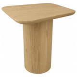 Lester Contemporary Square Wood End Table with Oak Veneer Honey Oak — product view